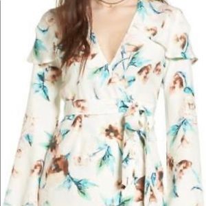 Stone Cold Fox 100% silk wrap dress